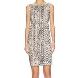 TIBI python print sheath dress